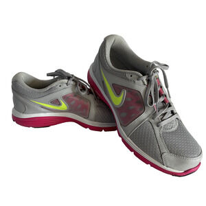 Nike Dual Fusion Run Women's Size 10 Gray/Pink Running Shoes 525752-031